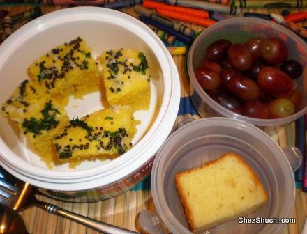 dhokla for lunch